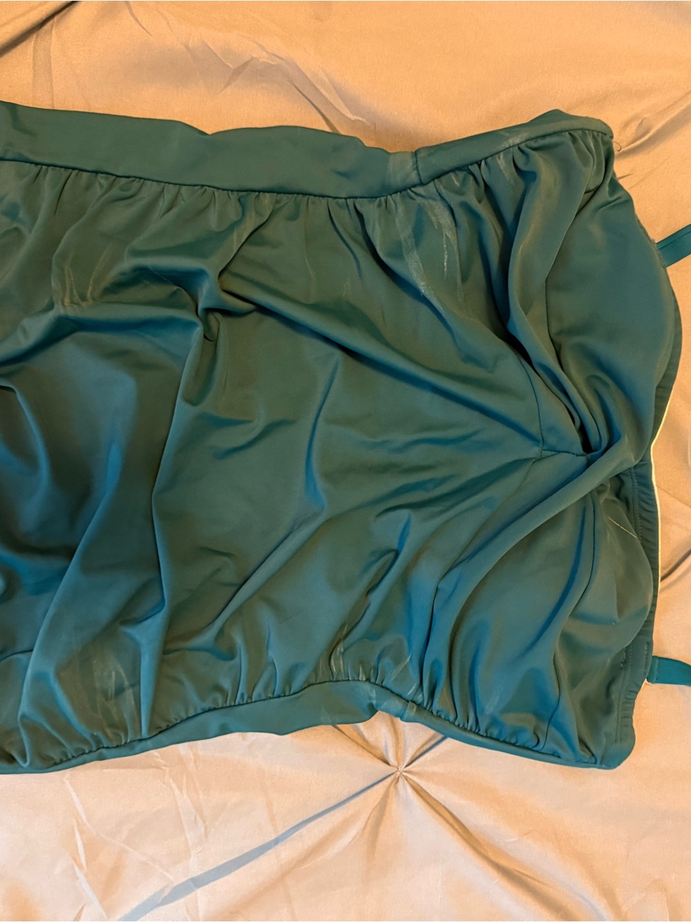 VENUS Teal Cami Swim Top and Gathered Waist